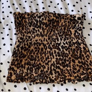 Strapless crop top